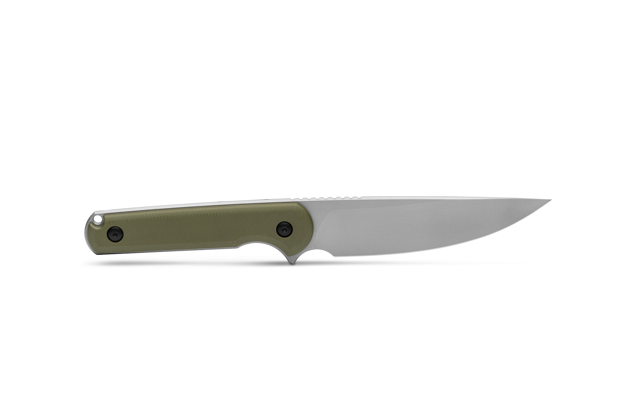 Ferrum Forge Lackey XL Fixed Blade Knife with Green G10 Handle and D2 or 9Cr18MoV Steel
